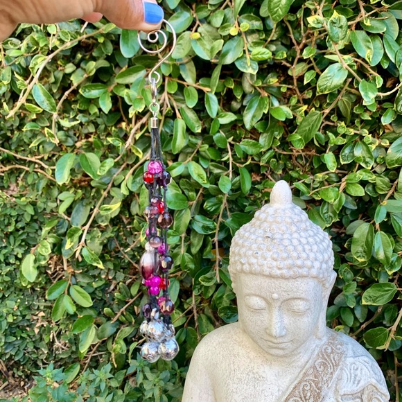 Small 8” Beaded Wind Chime Sun Catcher W Gift Box - Picture 7 of 9